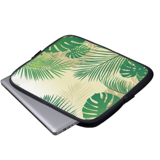 BLÄTTER 2 LAPTOPSCHUTZHÜLLE (Vorne Knopf)