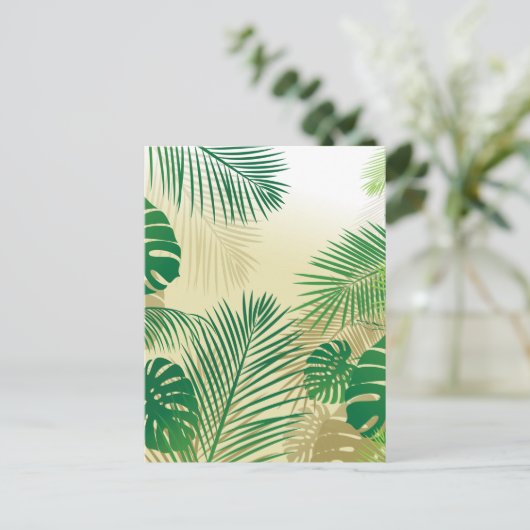 BLÄTTER 2 POSTKARTE (Stehend Vorderseite)