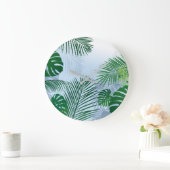 BLÄTTER 3 GROßE WANDUHR (Zuhause)