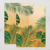 BLÄTTER 4 DANKESKARTE (Vorne/Hinten)