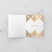 Blätter 50. des Kunst-Dekos goldener (Innenseite)