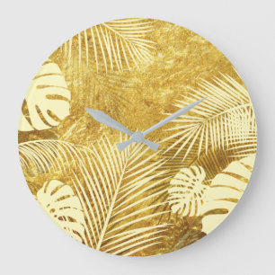 BLÄTTER 8 GROßE WANDUHR