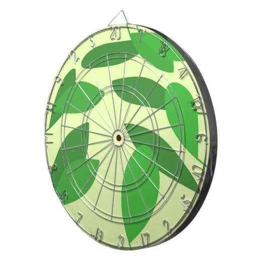 Blätter abstrakter Kunst Dartscheibe (Vorderseite rechts)