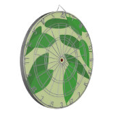 Blätter abstrakter Kunst Dartscheibe (Vorderseite Links)