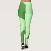 Blätter abstrakter Kunst Leggings (Rückseite)
