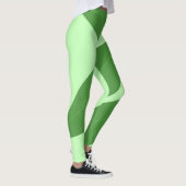 Blätter abstrakter Kunst Leggings (Rechts)