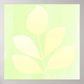 Blätter abstrakter Kunst Poster (Vorne)