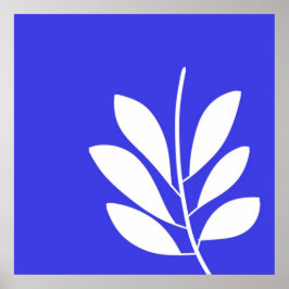 Blätter abstrakter Kunst Poster