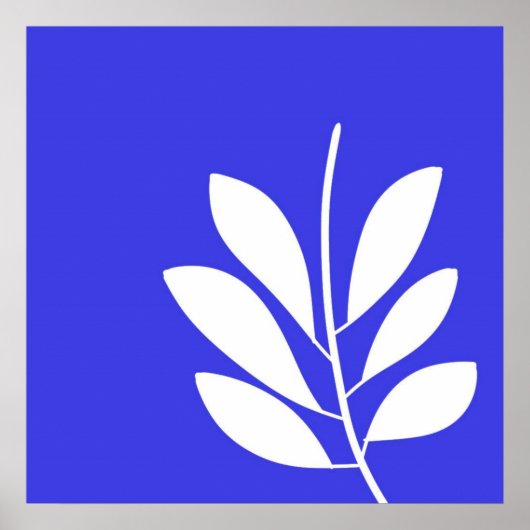 Blätter abstrakter Kunst Poster (Vorne)