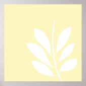 Blätter abstrakter Kunst Poster (Vorne)