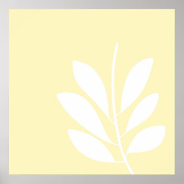 Blätter abstrakter Kunst Poster