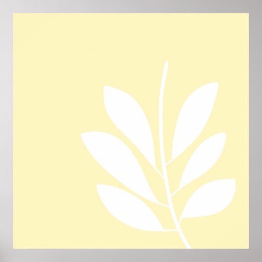 Blätter abstrakter Kunst Poster (Vorne)