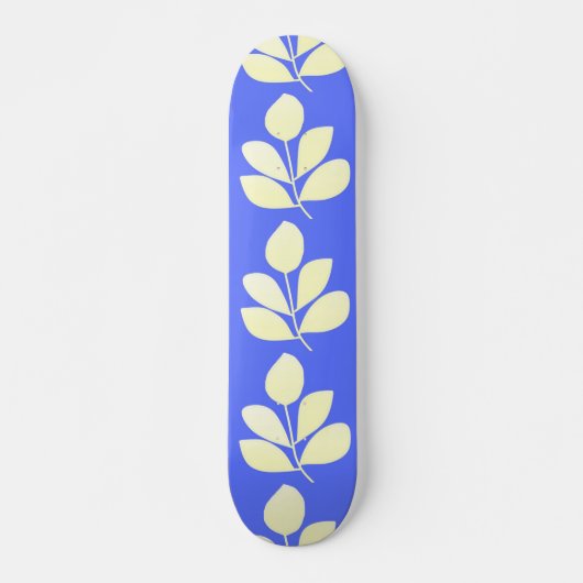 Blätter abstrakter Kunst Skateboard (Vorne)