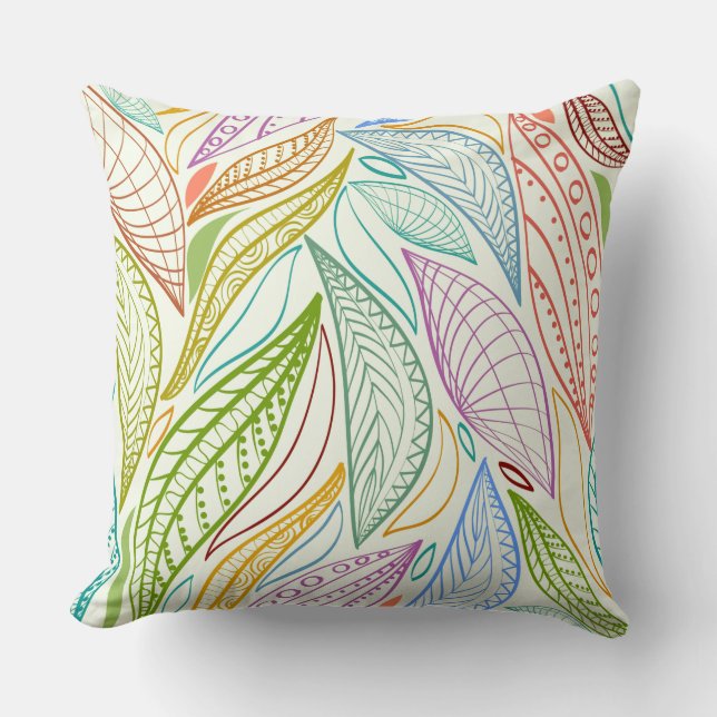 Blätter Akzent Pillow Kissen (Vorderseite)