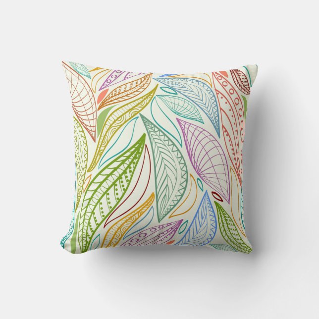 Blätter Akzent Pillow Kissen (Vorderseite)