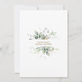 Blätter Änderung der Pläne Brautparty verschoben Einladung (Rückseite)