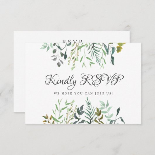 Blätter Antwort auf Hochzeiten mit Song Anfrage Ma (Vorne/Hinten)