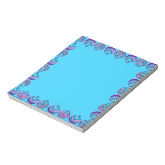 Blätter Aqua Multi Notizblock (Rotiert)