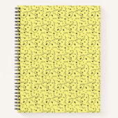 Blätter art green fashion Gelb Notebook Notizblock (Vorderseite)
