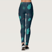 Blätter Art Leggings (Rückseite)