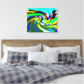 Blätter Art Leinwanddruck (Insitu (Schlafzimmer))