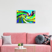 Blätter Art Leinwanddruck (Insitu (Wohnzimmer))