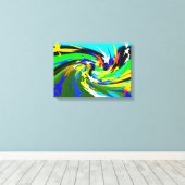 Blätter Art Leinwanddruck (Insitu (Holzboden))