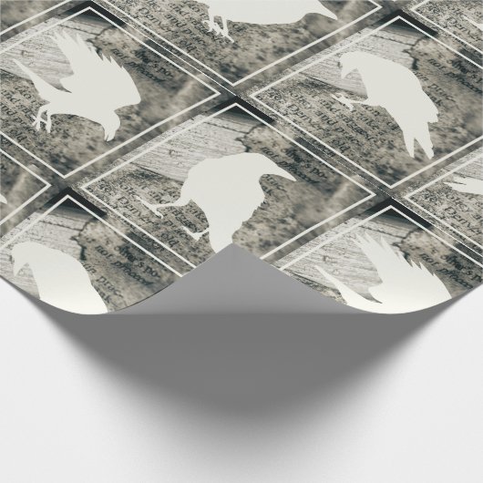 Blätter auf Buchseiten Geschenkpapier (Ecke)