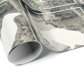 Blätter auf Buchseiten Geschenkpapier (Rolleneckpunkt)