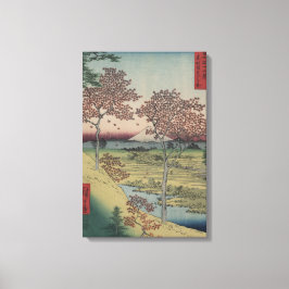 Blätter auf dem Fidschi-Berg und Ahorn - Vintages  Leinwanddruck