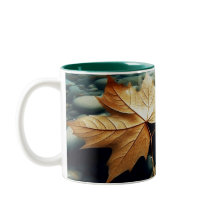 Blätter auf dem Fluss