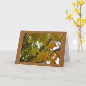 Blätter auf einem Baum Karte (Gelbe Blume)