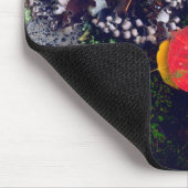 Blätter auf einem Flechten-Felsen, Felsgebirge Mousepad (Ecke)