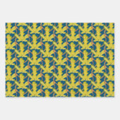 Blätter auf einem Wrapping Paper-Set (Vorderseite 2)