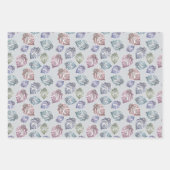 Blätter auf hellgrauem Hintergrund öffnen (Vorderseite)