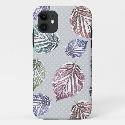 Blätter auf hellgrauem Hintergrund öffnen Case-Mate iPhone Hülle (Rückseite)