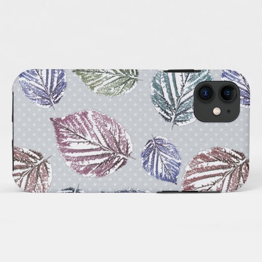 Blätter auf hellgrauem Hintergrund öffnen Case-Mate iPhone Hülle (Rückseite (Horizontal))