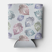 Blätter auf hellgrauem Hintergrund öffnen Dosenkühler (Vorderseite)