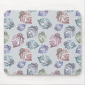 Blätter auf hellgrauem Hintergrund öffnen Mousepad (Vorne)