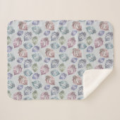 Blätter auf hellgrauem Hintergrund öffnen Sherpadecke (Vorderseite (Horizontal))