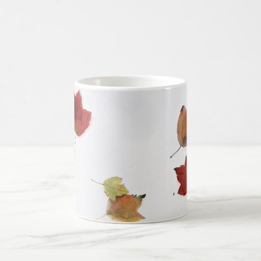 "Blätter auf Schnee" ursprüngliche Kunst durch Kaffeetasse (Mittel)