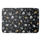 Blätter auf schwarz badematte (Vorderseite)