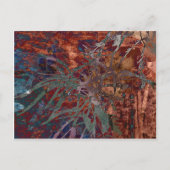 BLÄTTER AUF TORTOISESHELL POSTKARTE (Vorderseite)