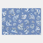 Blätter aus blauem Muscheln (Vorderseite 3)