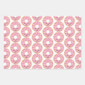 Blätter aus blauem und rosafarbenem Donut (Vorderseite 3)