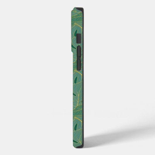 Blätter aus der grünen und goldenen Palme Case-Mate iPhone Hülle (Rückseite / Links)