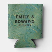 Blätter aus der grünen und goldenen Palme Dosenkühler (Vorderseite)