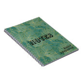 Blätter aus der grünen und goldenen Palme Notizblock (Rechte Seite)