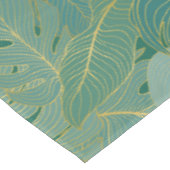 Blätter aus der grünen und goldenen Palme Tischdecke (Schrägansicht)