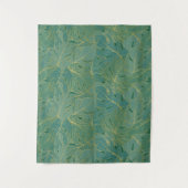 Blätter aus der grünen und goldenen Palme Wandteppich (Vorderseite)